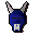 Blue halloween mask
