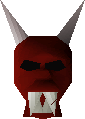 Red halloween mask