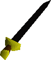 Black longsword