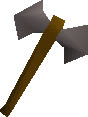 Steel battleaxe