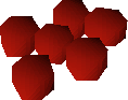 Red spiders' eggs