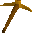 Gilded pickaxe