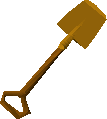 Gilded spade