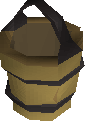 Bottomless milk bucket (empty)