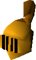 Gilded full helm