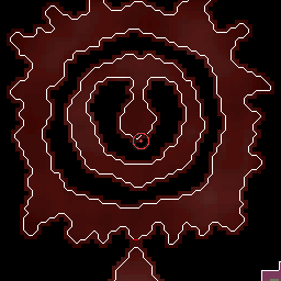 The world map around Abyssal guardian