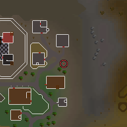 The world map around Ocga