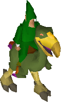 Mounted terrorbird gnome